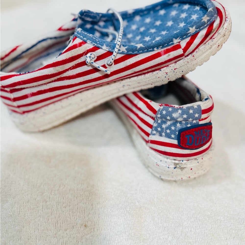 Hey Dude Kids' Patriotic Moccasins - Red, White, and Blue